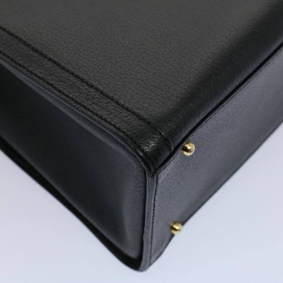 GUCCI Bamboo Hand Bag Leather Black 002 2853 0260 0 Auth bs9832 - Picture 14 of 16